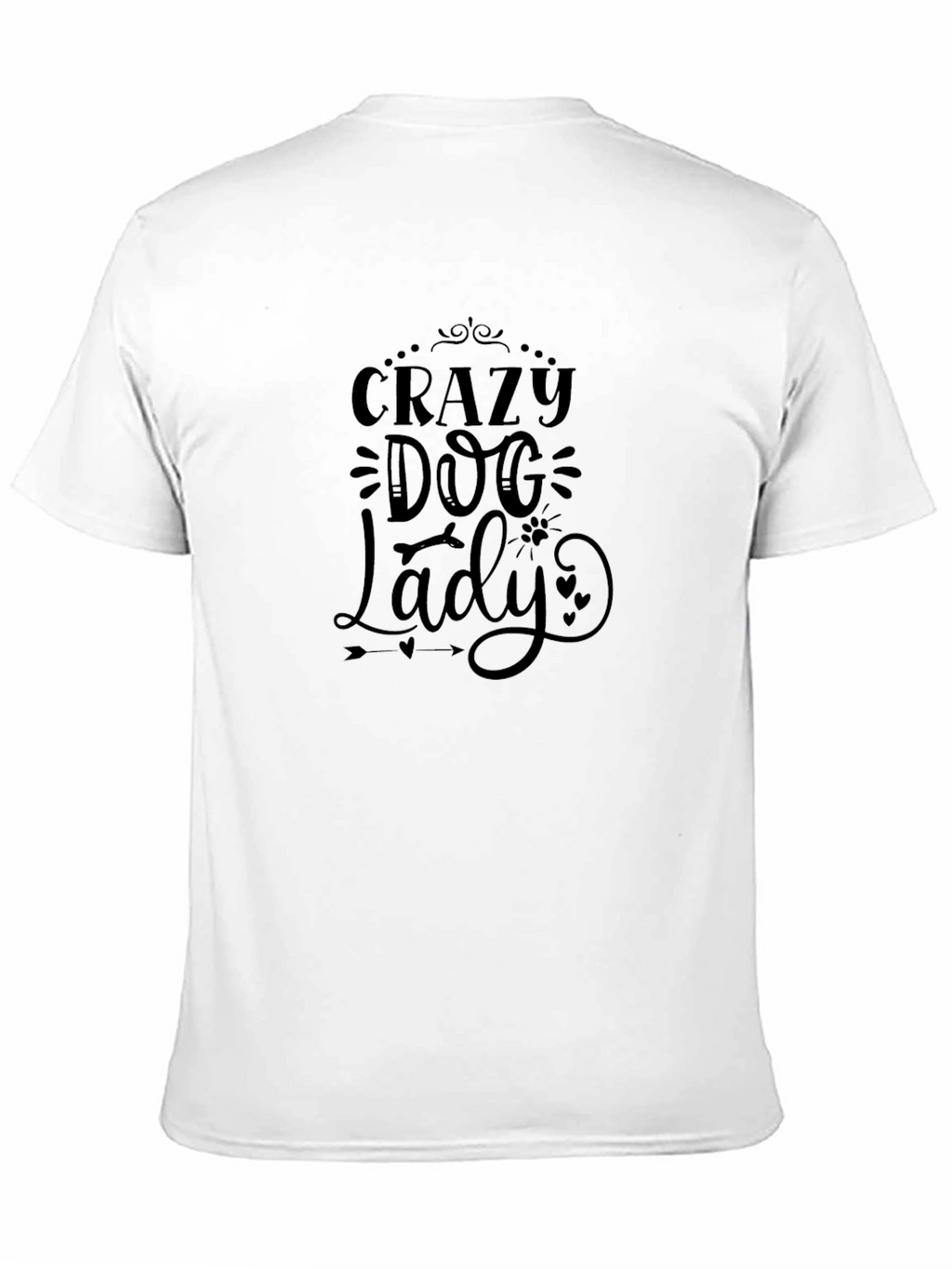 Crazy Dog Lady Black T-Shirt