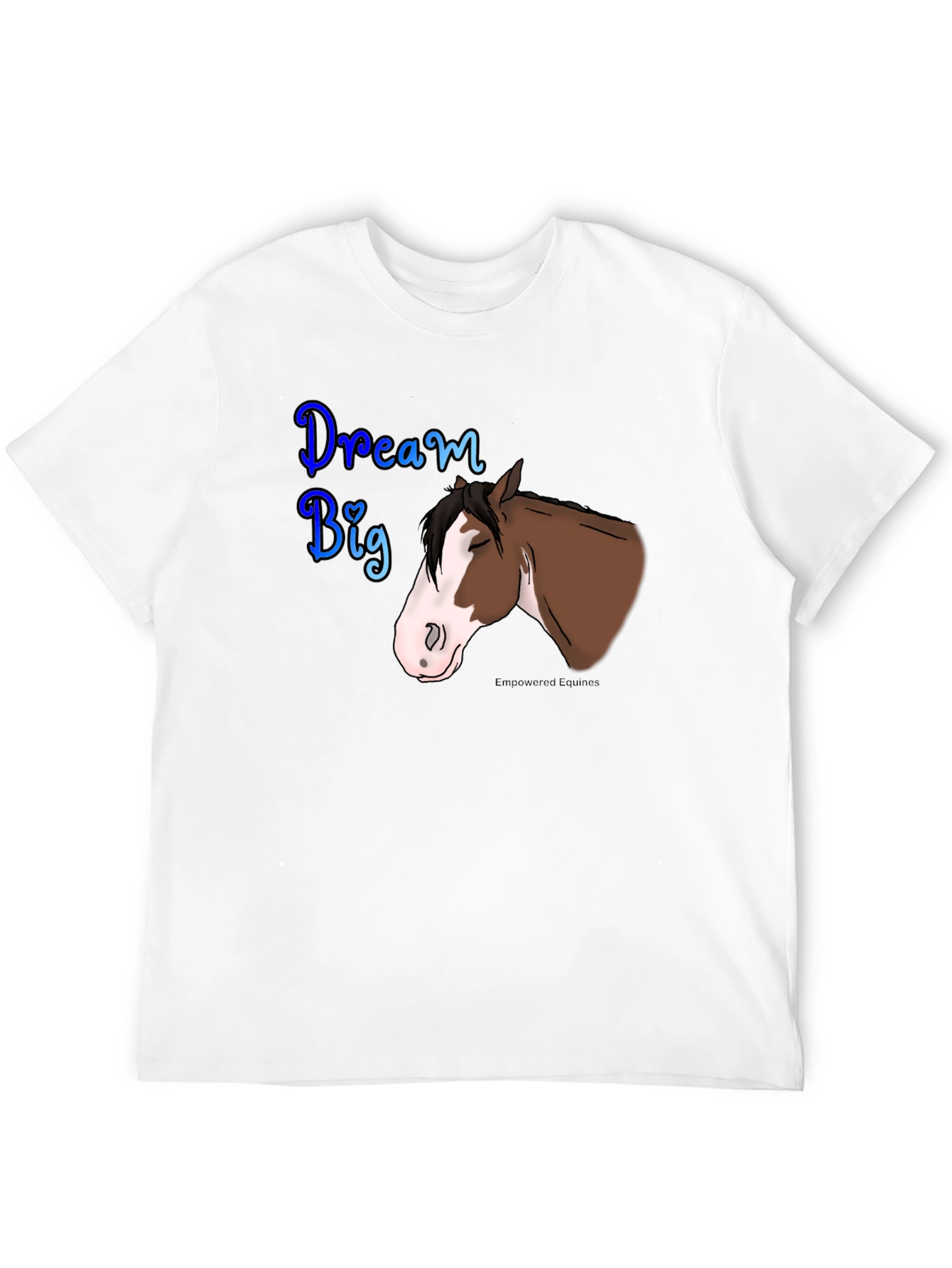Dream Big Horse Graphic Tee - Black