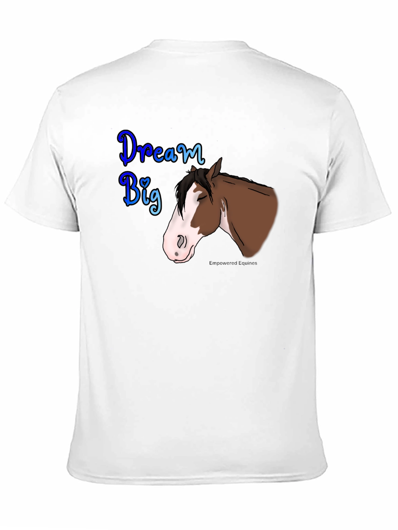 Dream Big Horse Graphic Tee - Black