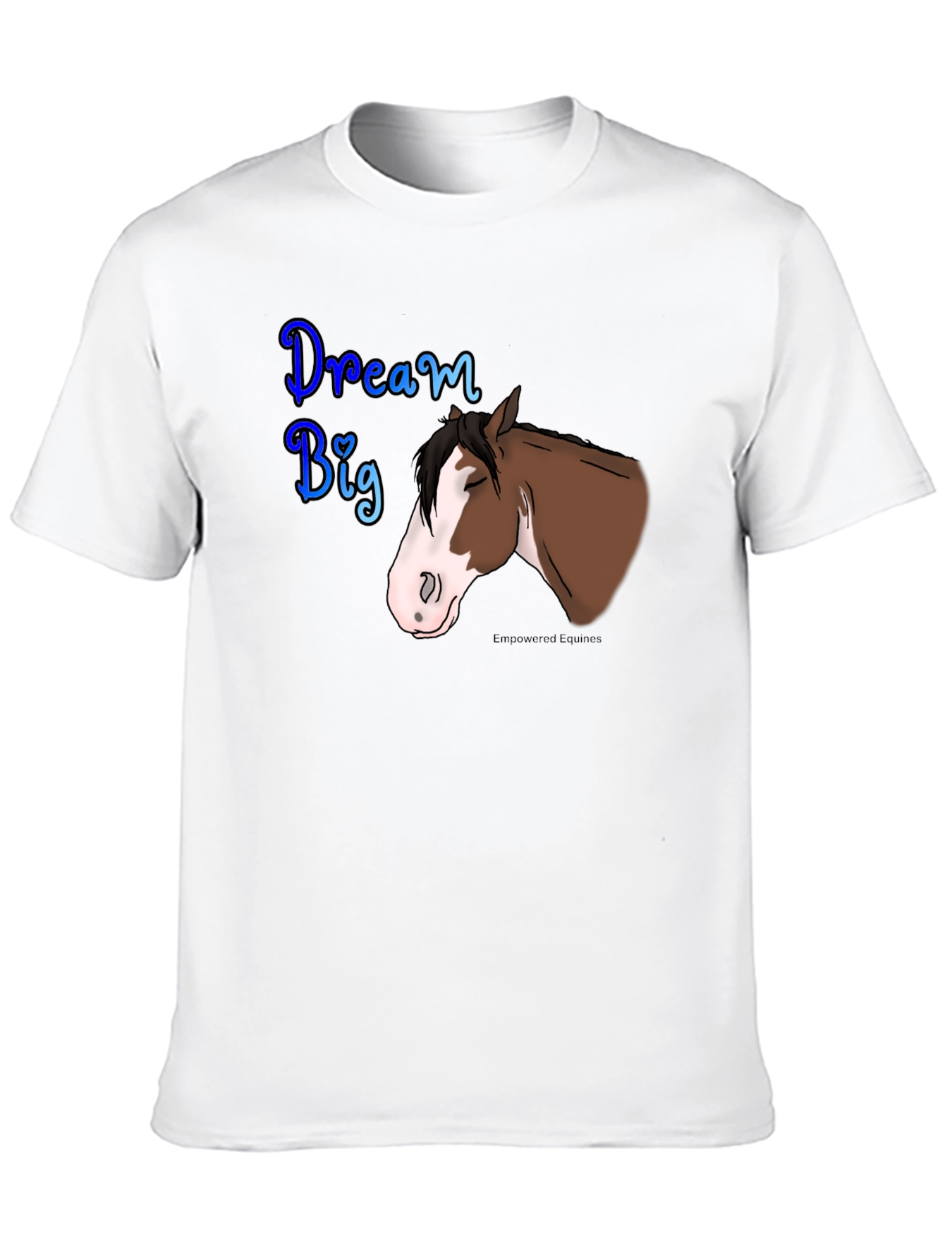 Dream Big Horse Graphic Tee - Black