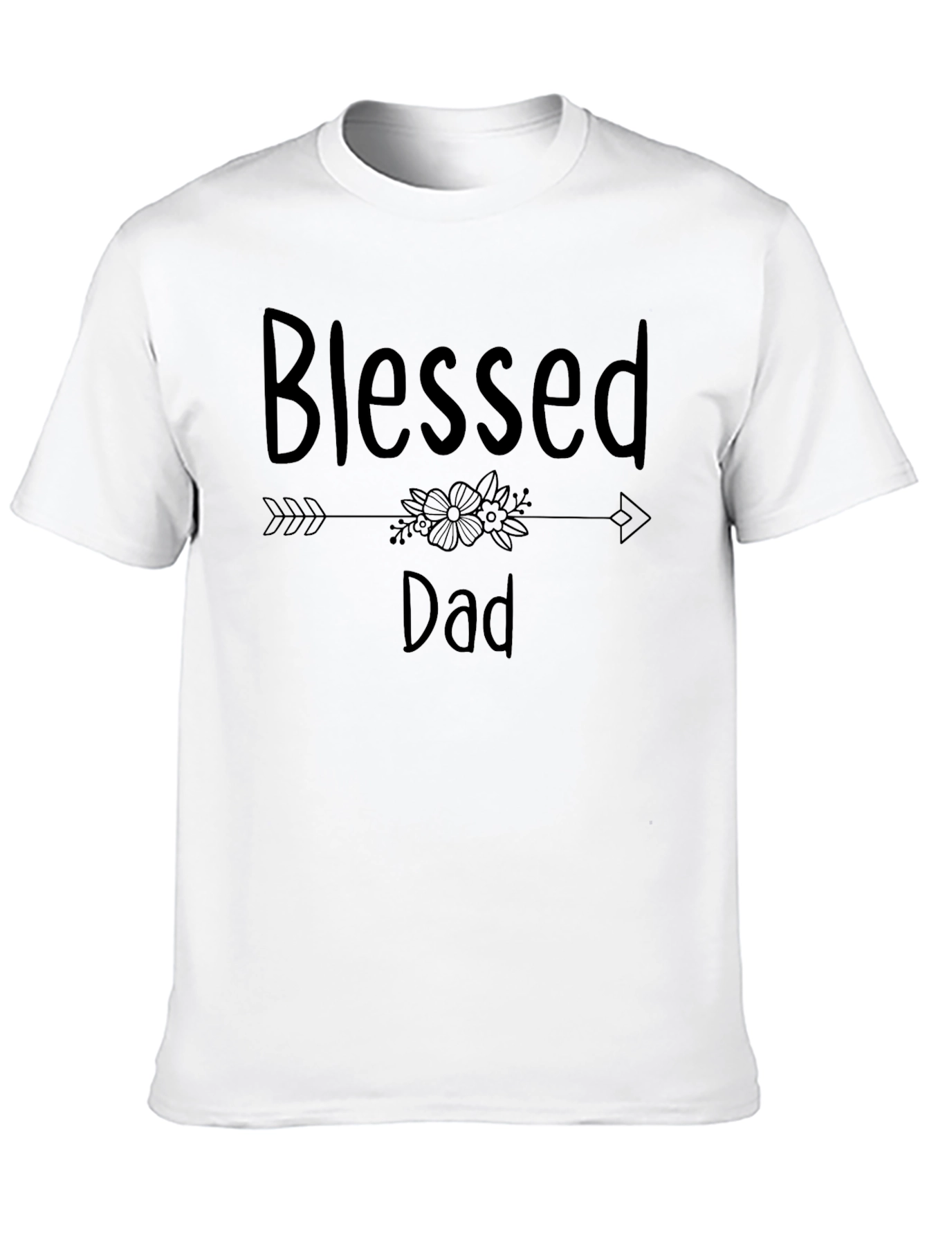 Blessed Dad Graphic Tee - Mens Black T-Shirt