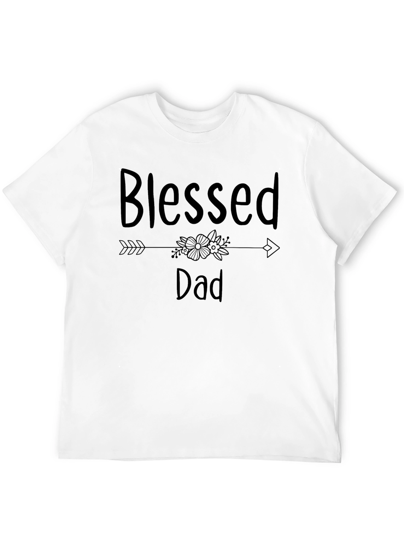 Blessed Dad Graphic Tee - Mens Black T-Shirt