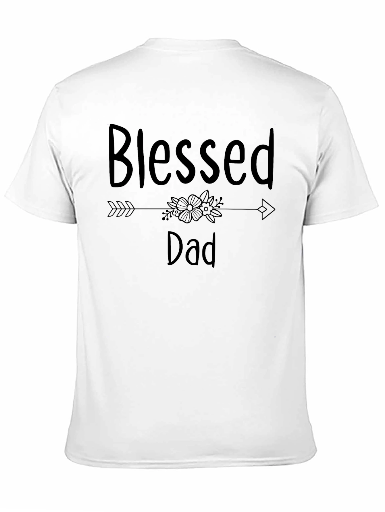 Blessed Dad Graphic Tee - Mens Black T-Shirt