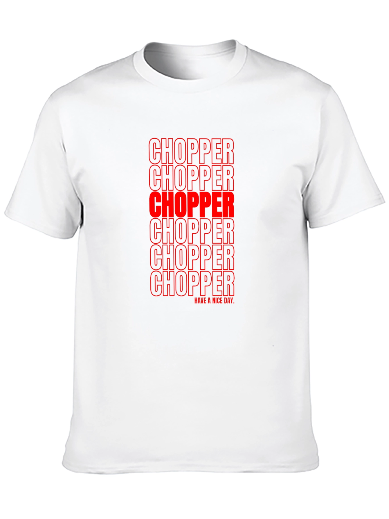 Chopper Text Graphic Print Tee - Black