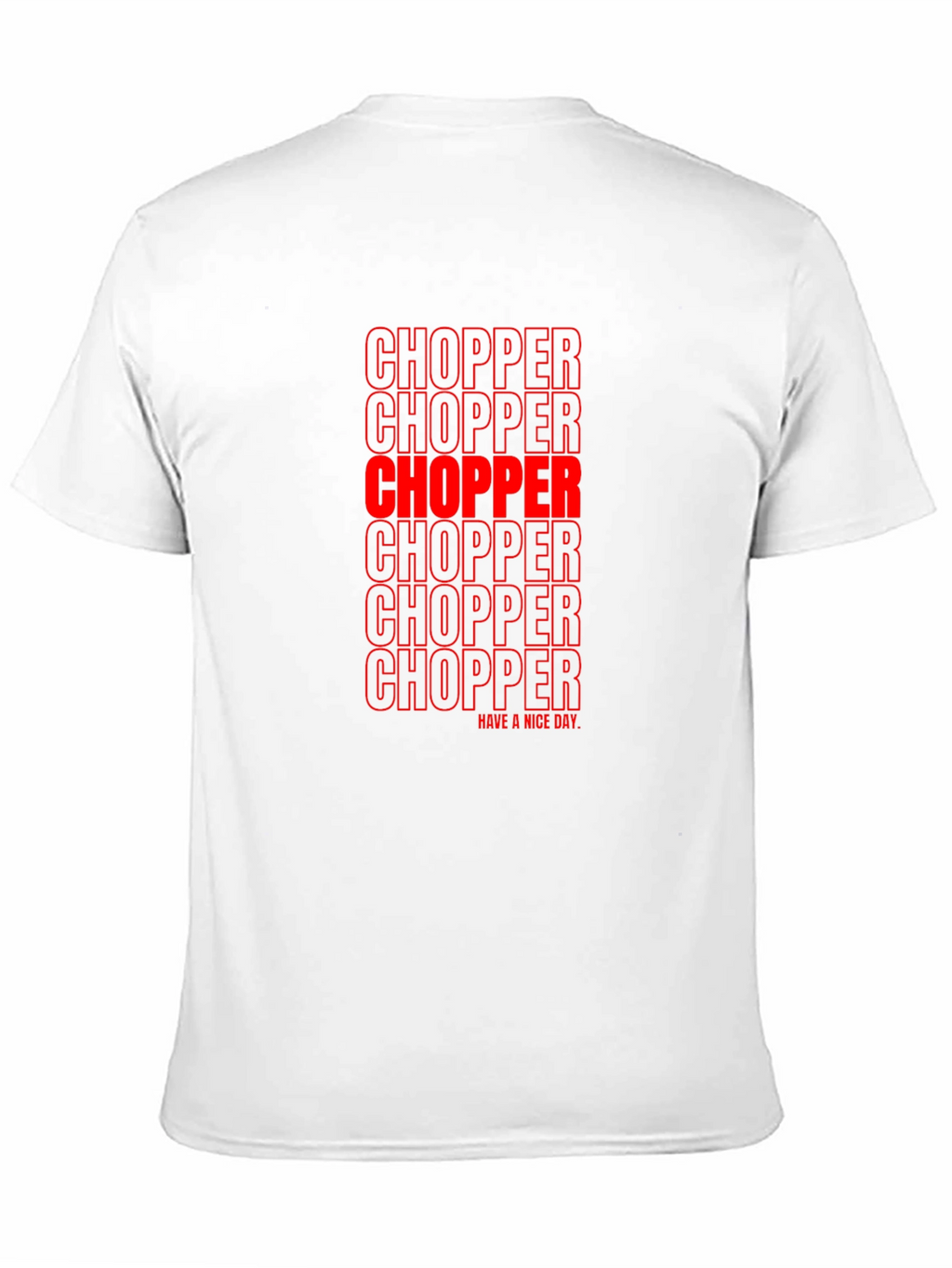 Chopper Text Graphic Print Tee - Black