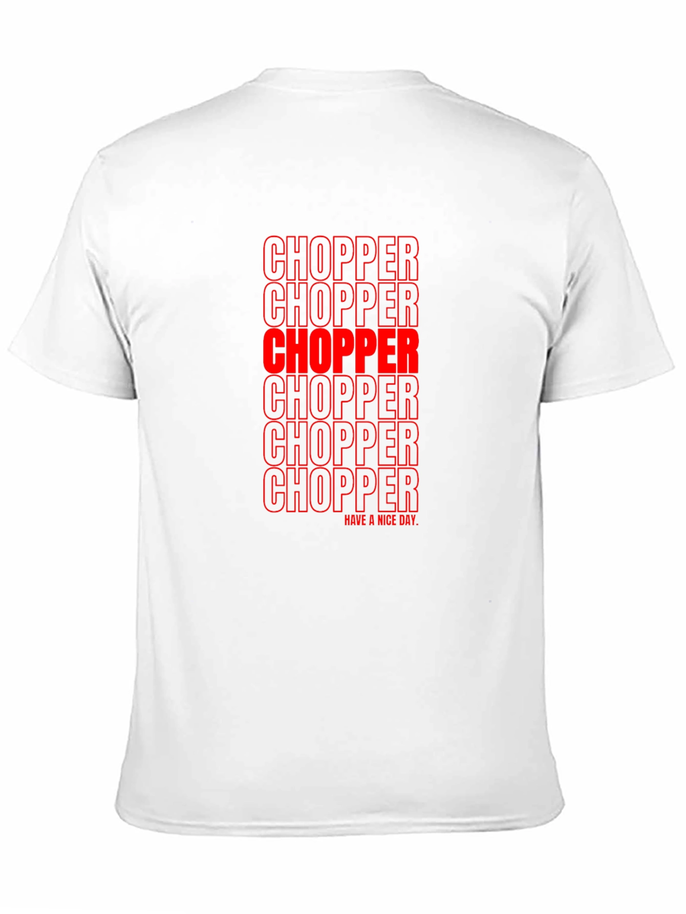 Chopper Text Graphic Print Tee - Black
