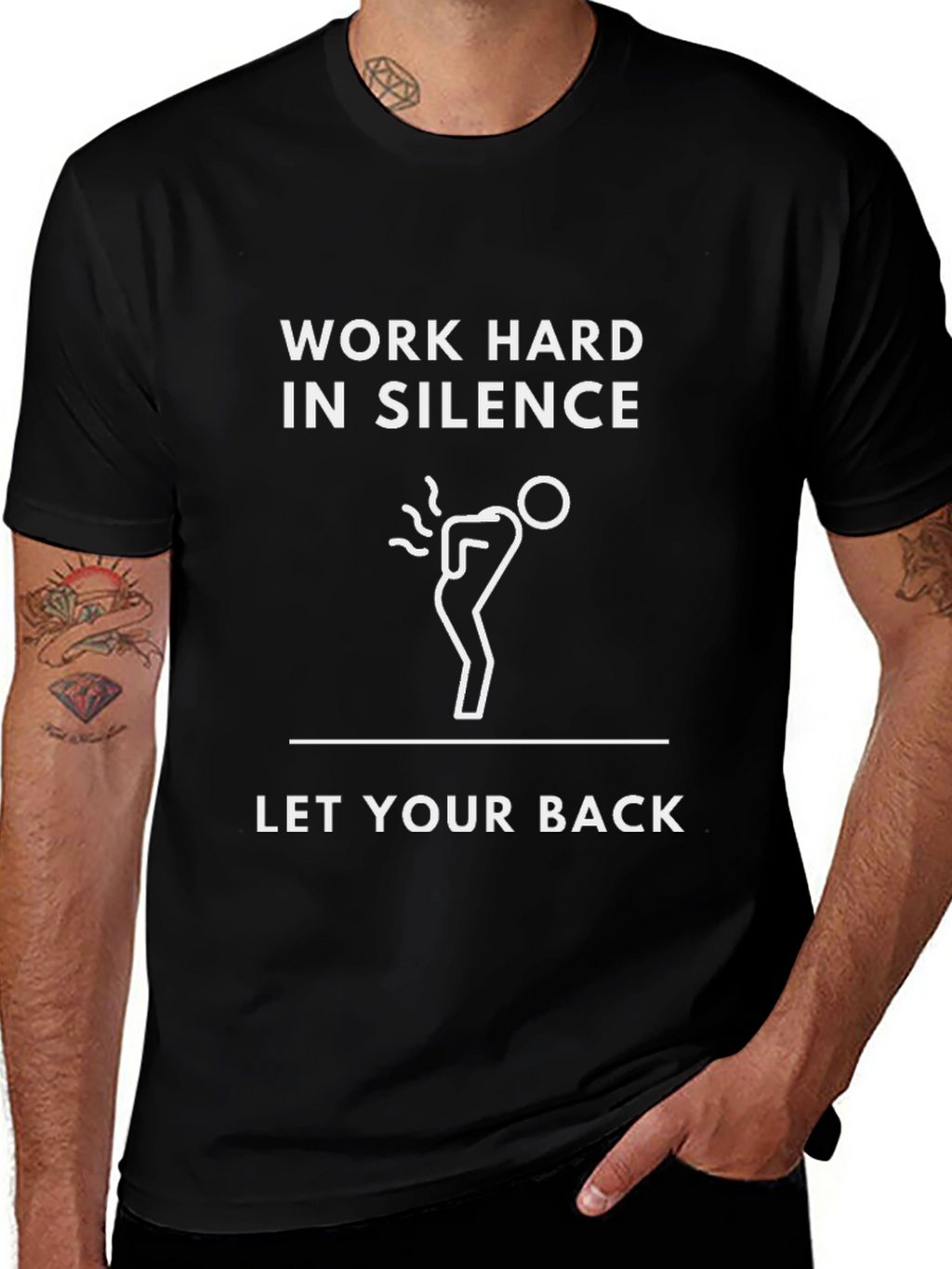 Work Hard In Silence Graphic Tee