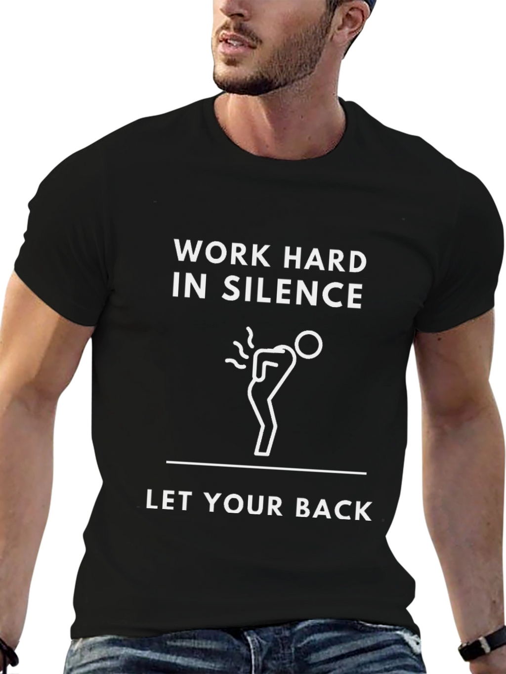 Work Hard In Silence Graphic Tee
