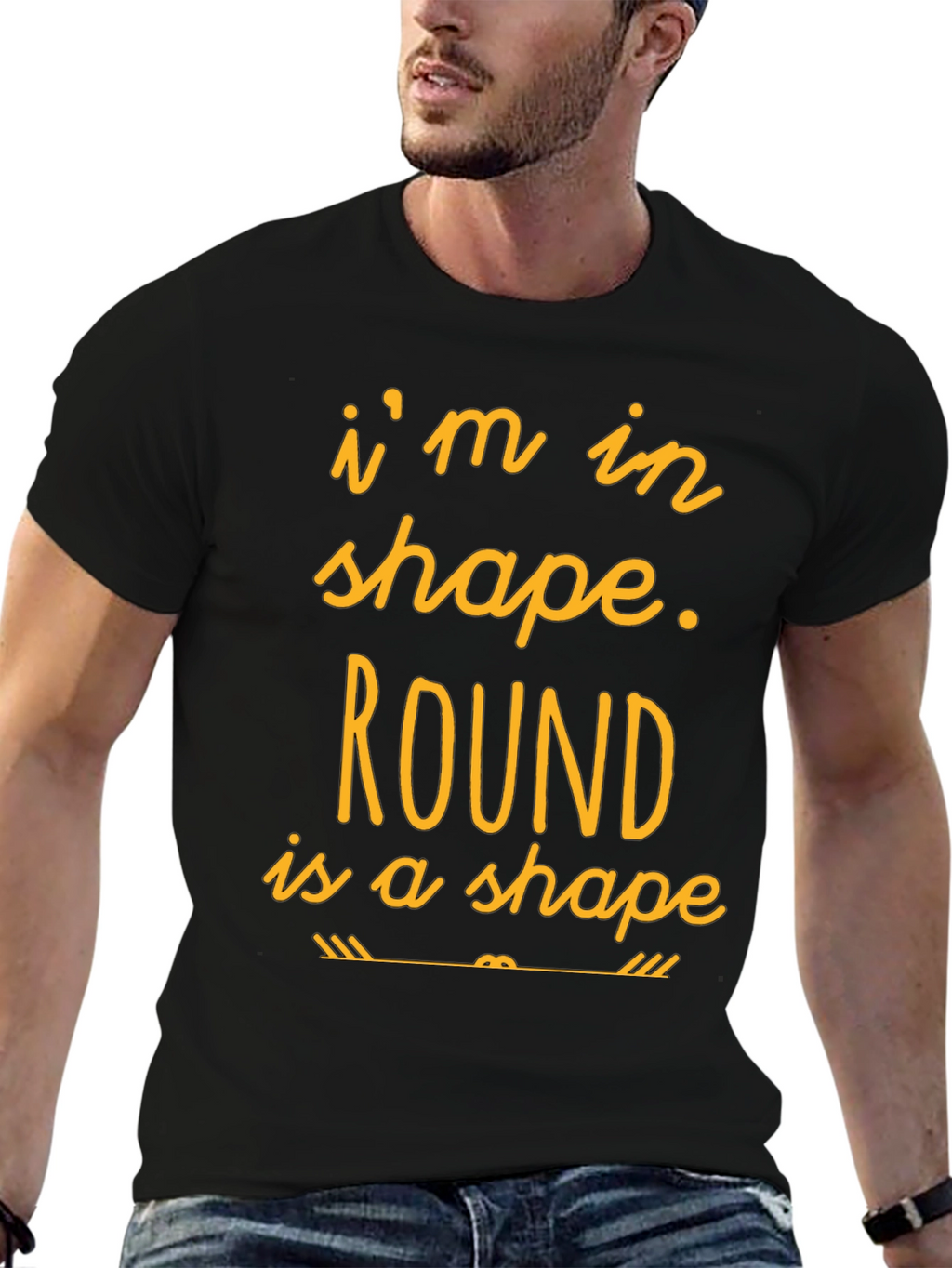 Funny Round is a Shape Graphic T-Shirt