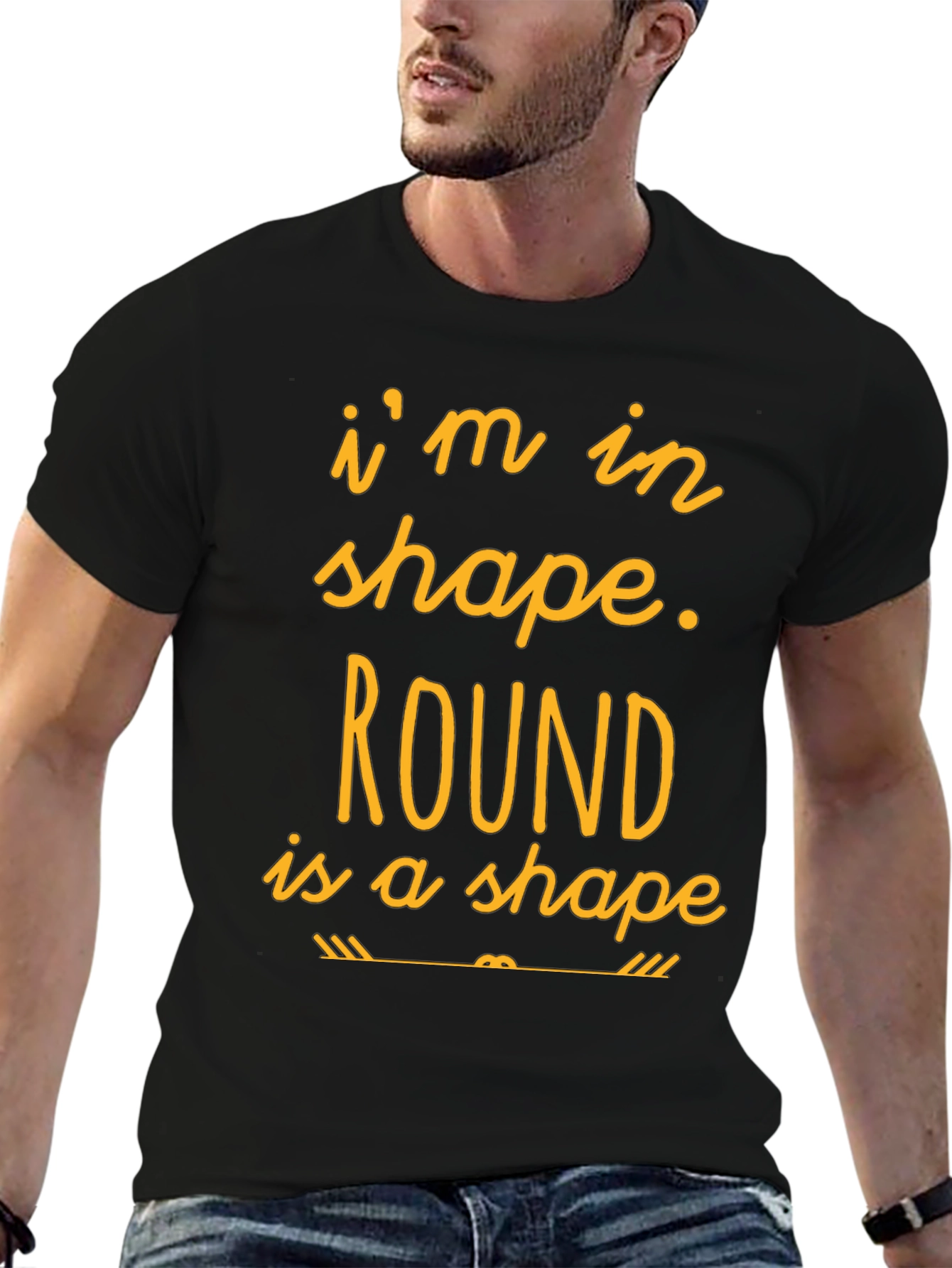 Funny Round is a Shape Graphic T-Shirt