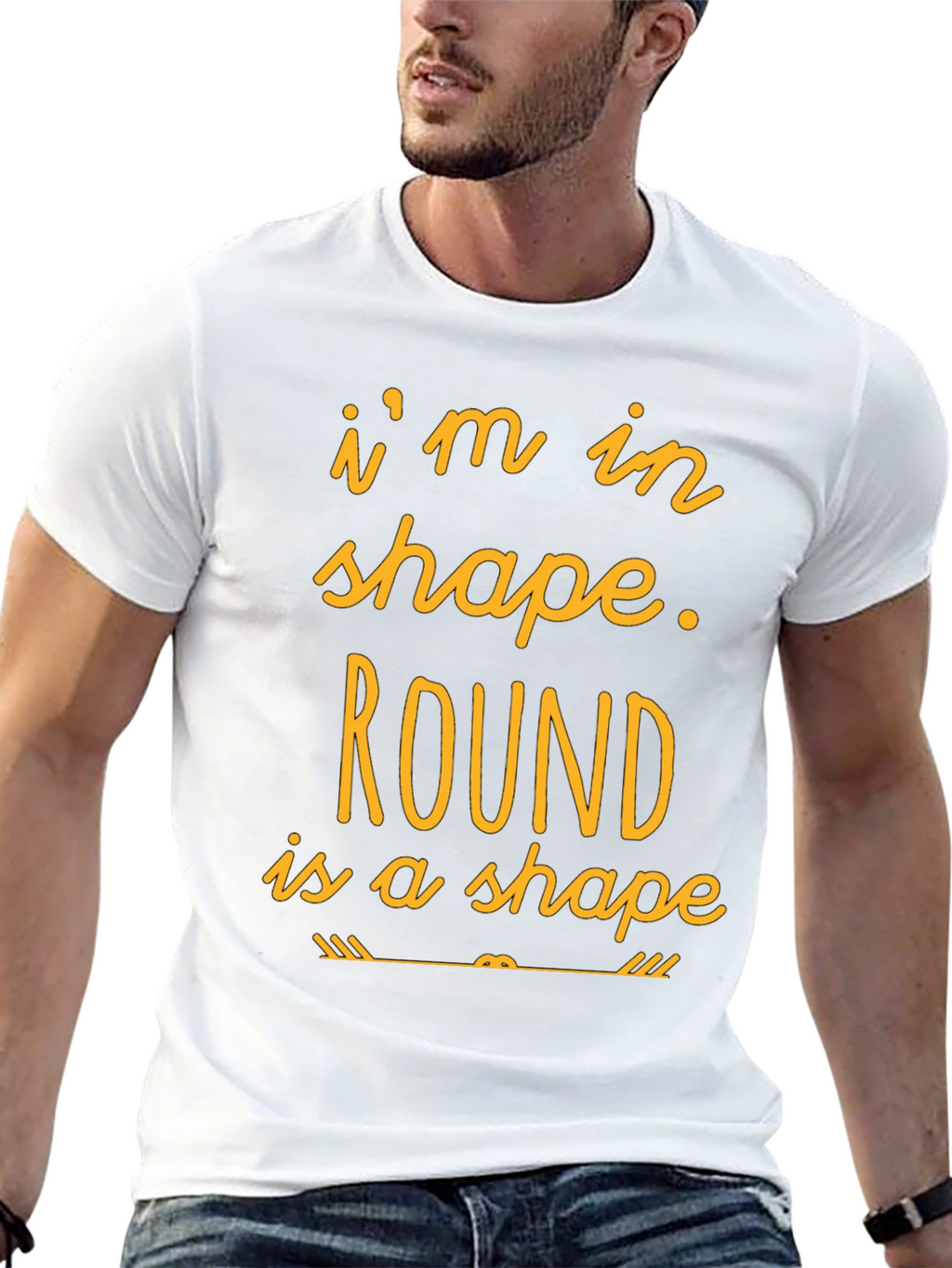 Funny Round is a Shape Graphic T-Shirt