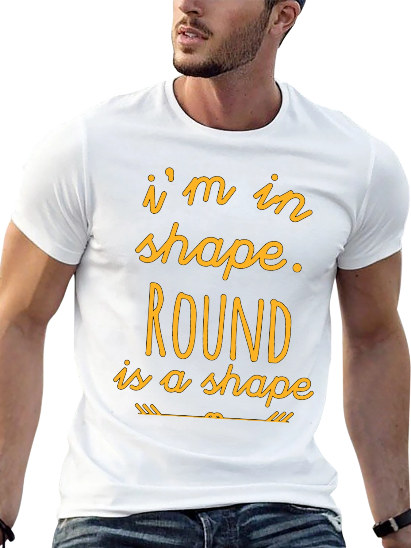 Funny Round is a Shape Graphic T-Shirt