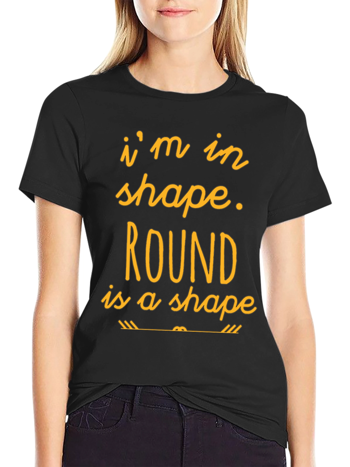Funny Round is a Shape Graphic T-Shirt