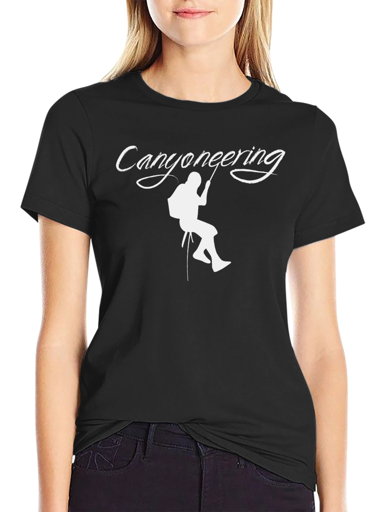 Canyoneering Black T-Shirt - Outdoor Adventure Apparel