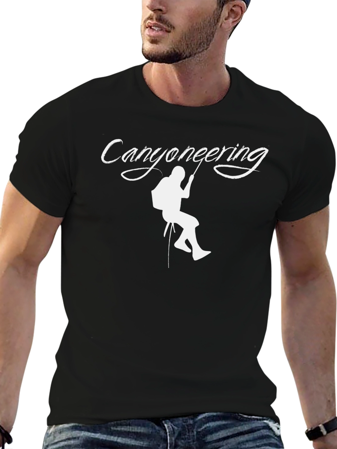 Canyoneering Black T-Shirt - Outdoor Adventure Apparel