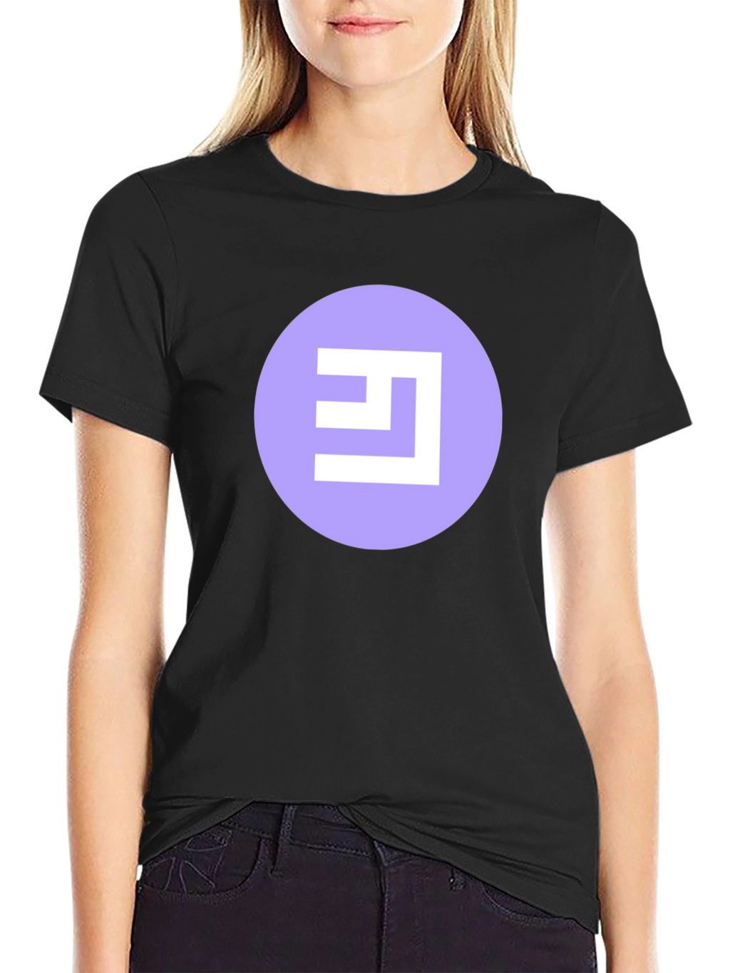 Abstract Logo Black T-Shirt