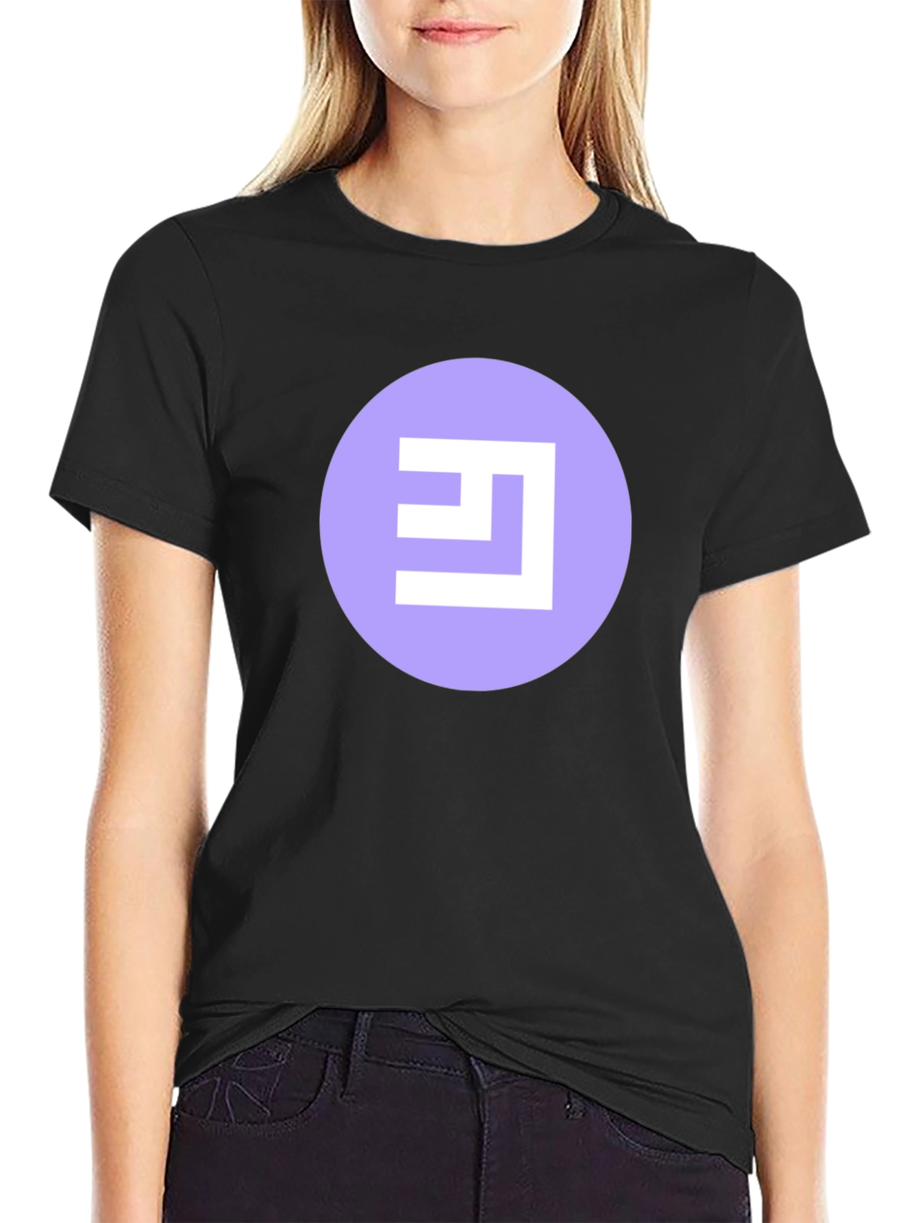 Abstract Logo Black T-Shirt