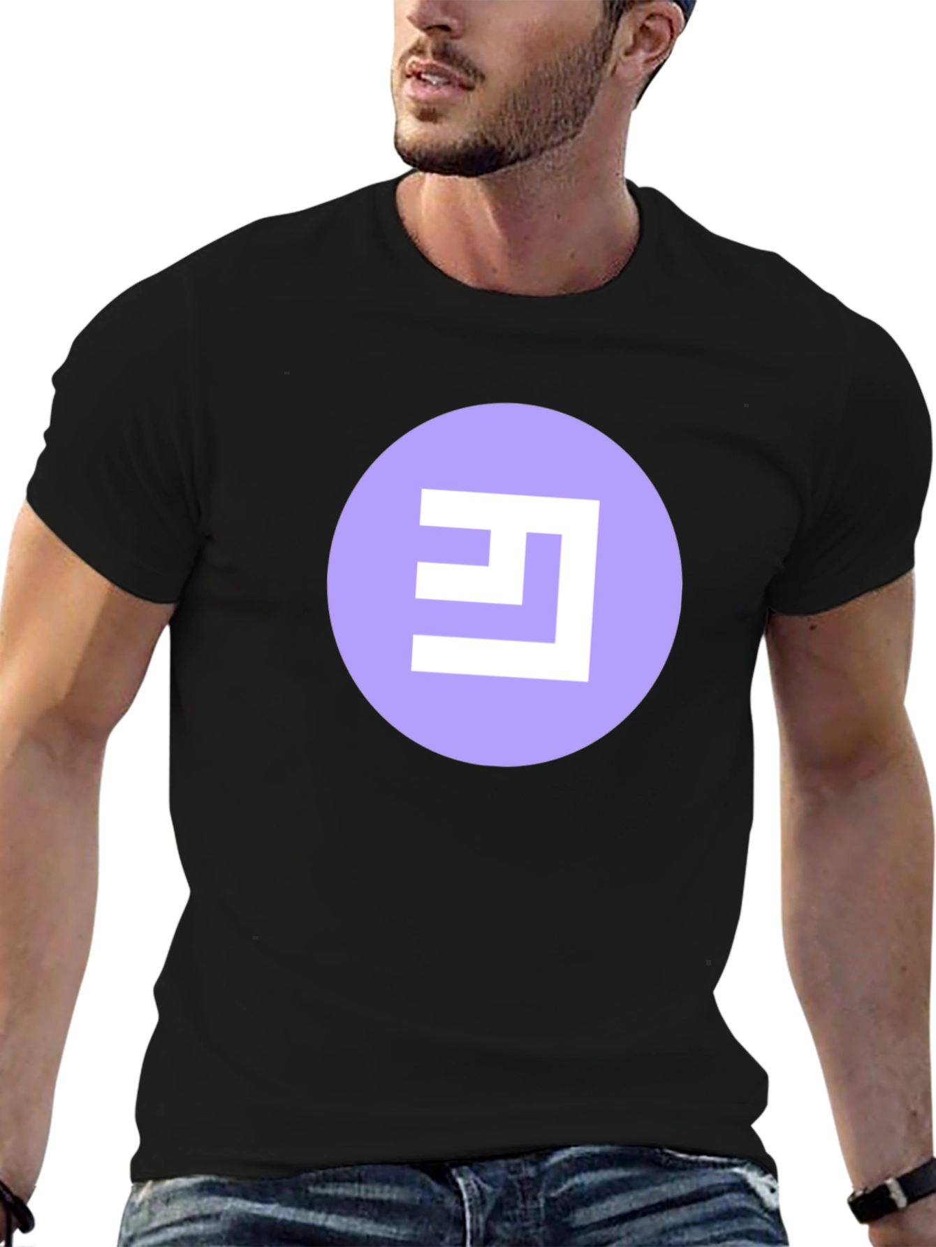 Abstract Logo Black T-Shirt