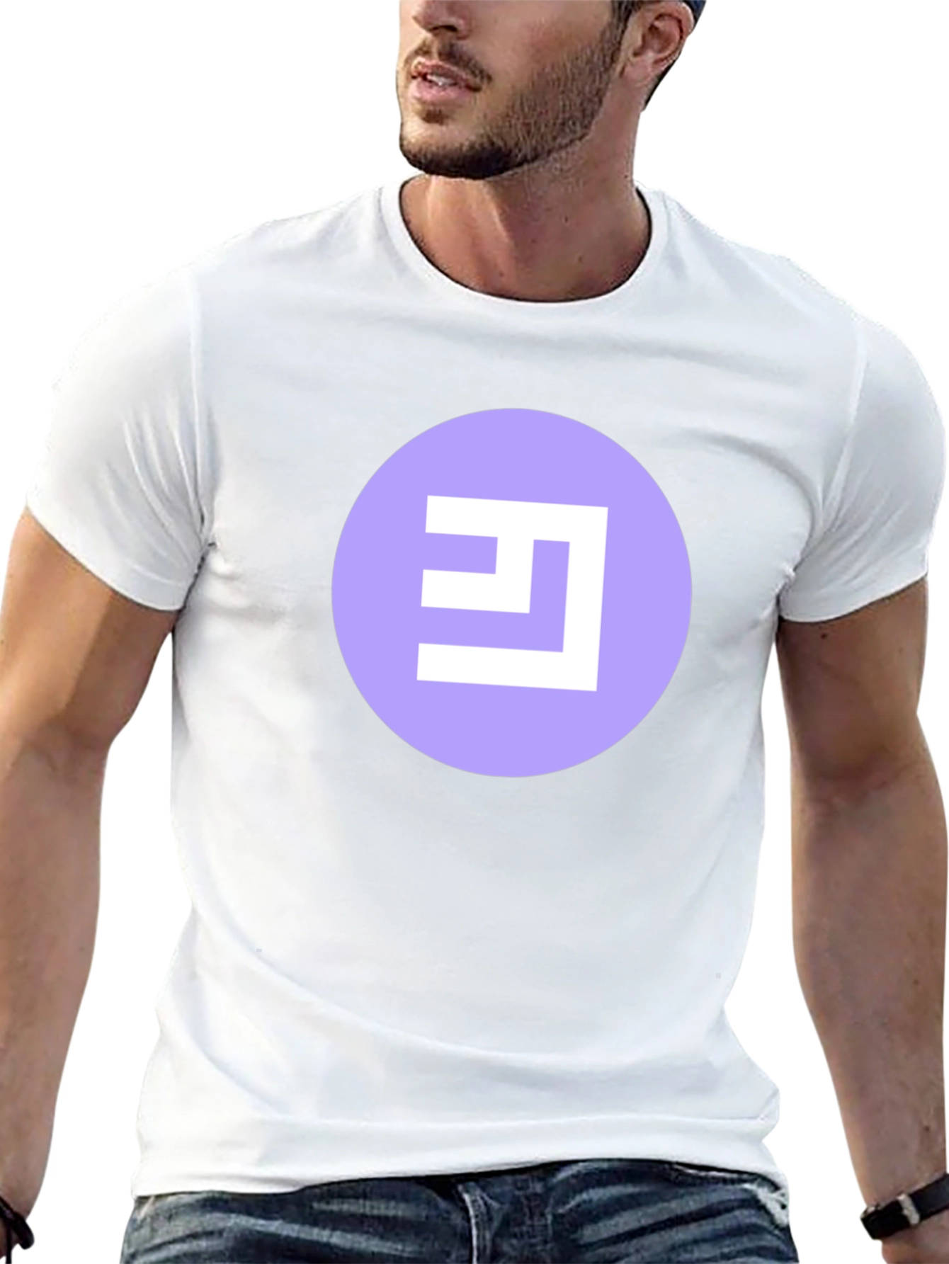 Abstract Logo Black T-Shirt