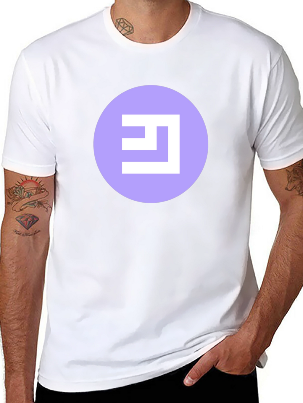 Abstract Logo Black T-Shirt