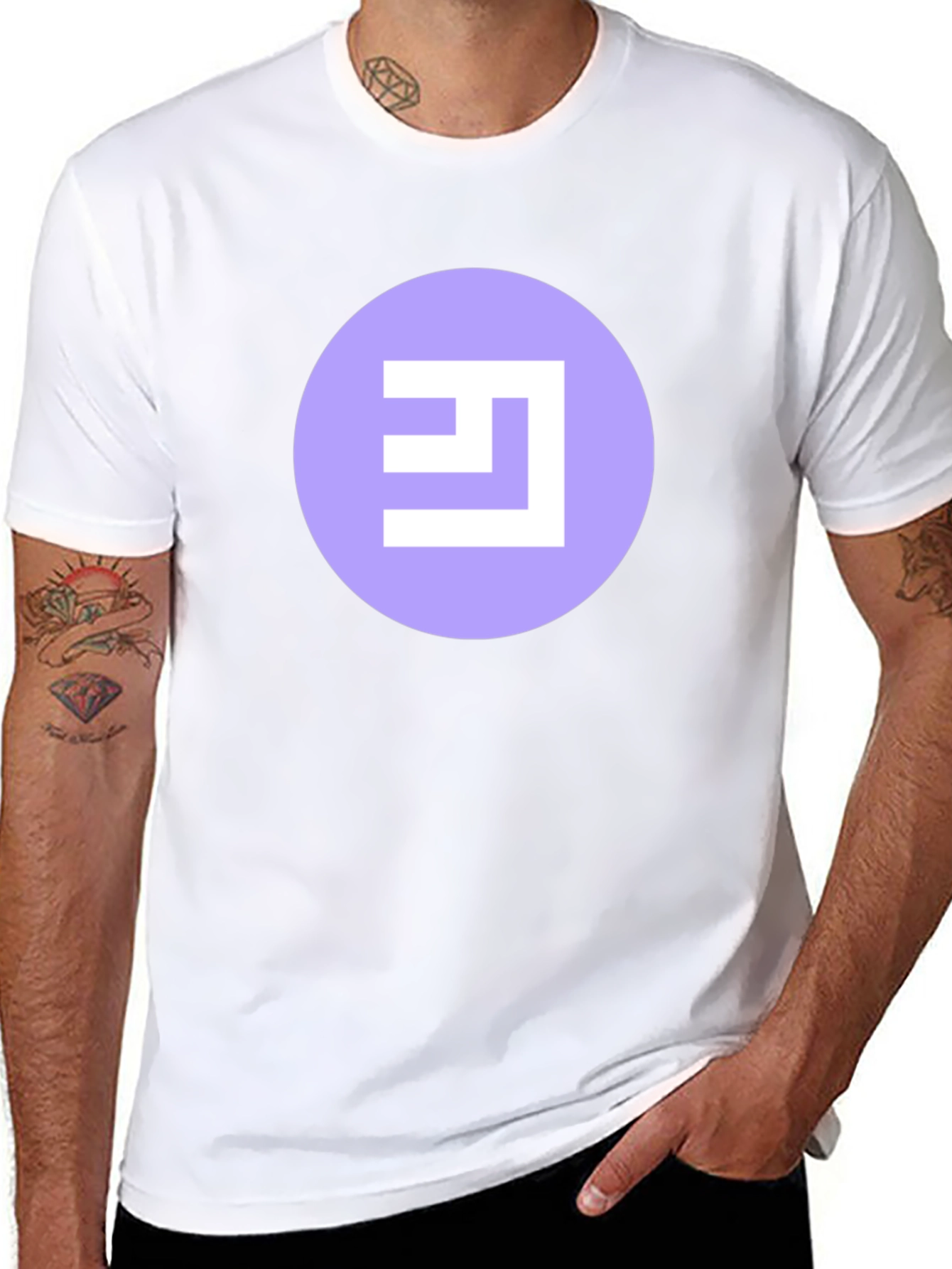 Abstract Logo Black T-Shirt