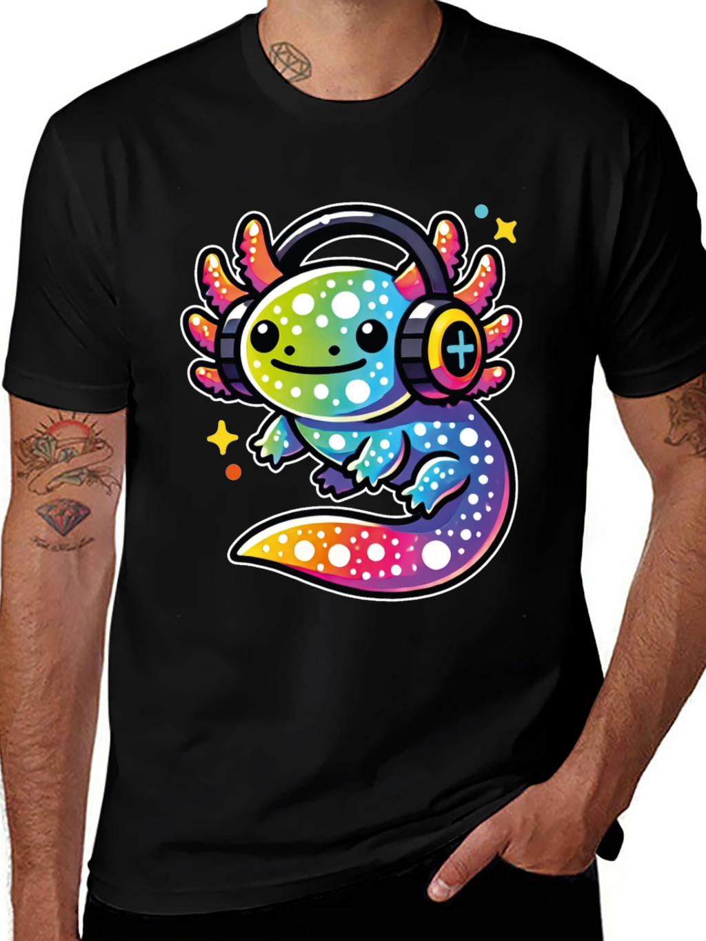 Axolotl DJ Graphic Tee