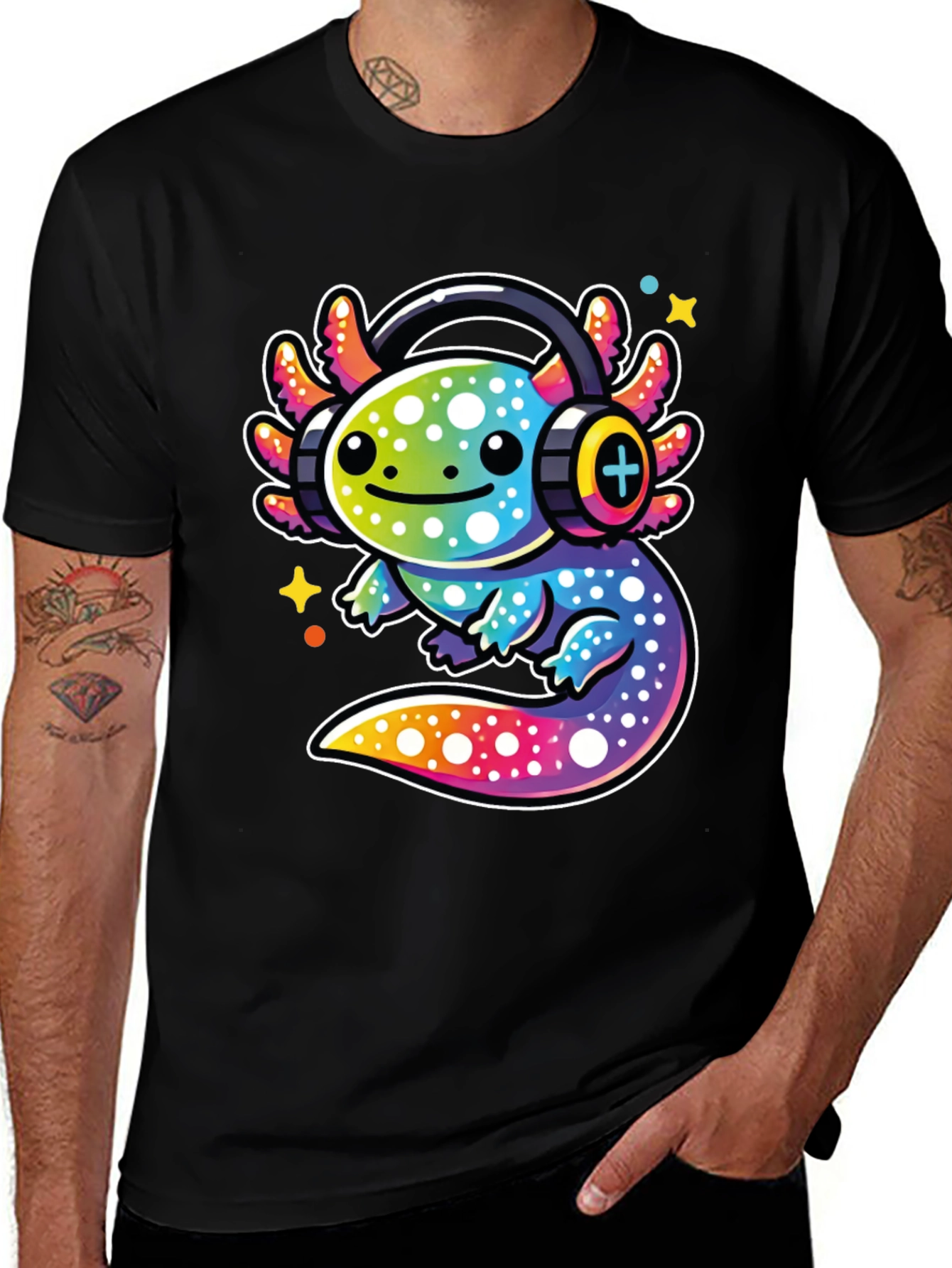 Axolotl DJ Graphic Tee