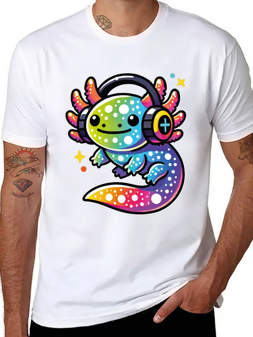 Axolotl DJ Graphic Tee
