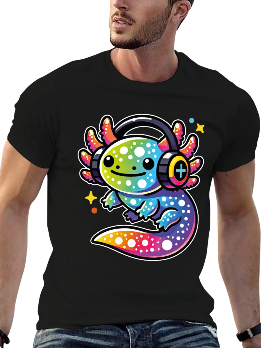 Axolotl DJ Graphic Tee