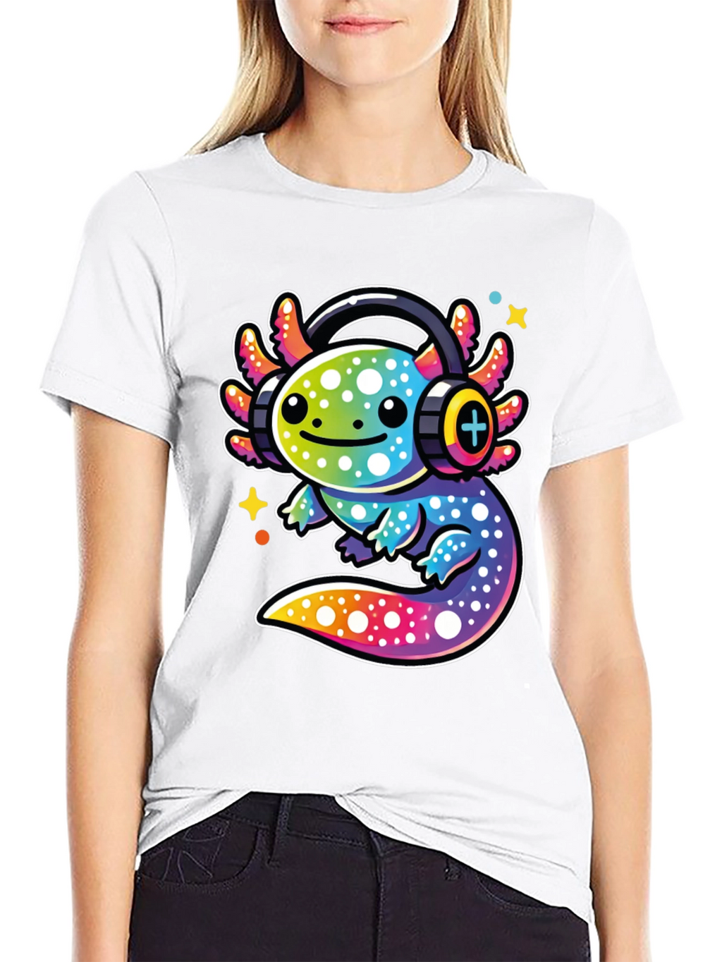 Axolotl DJ Graphic Tee
