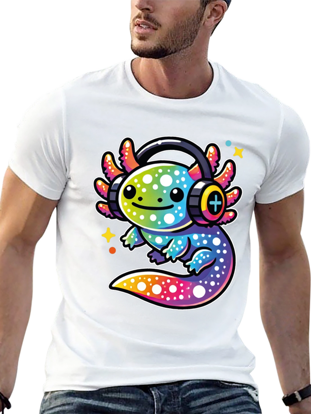 Axolotl DJ Graphic Tee