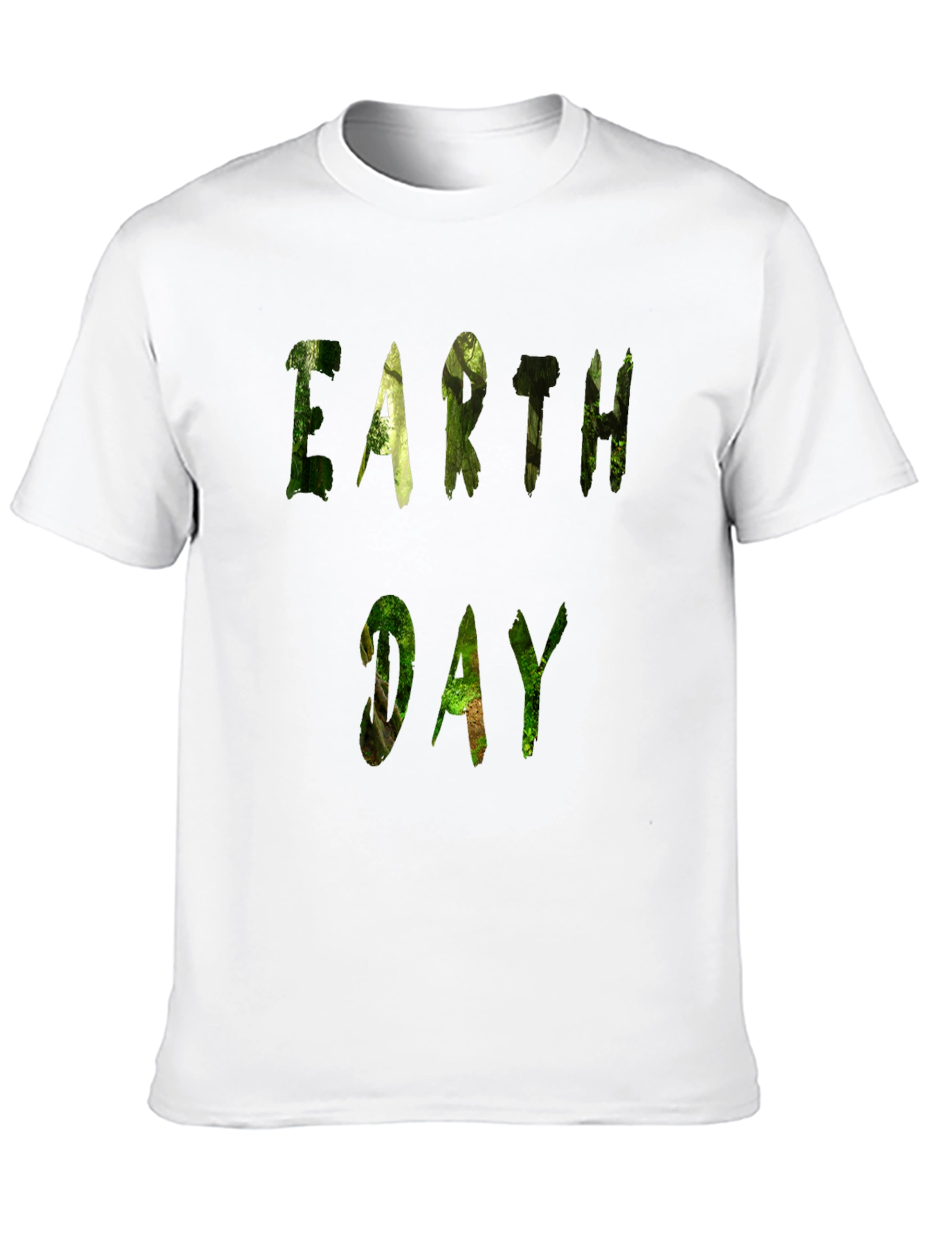 Earth Day Forest Graphic Tee - Black
