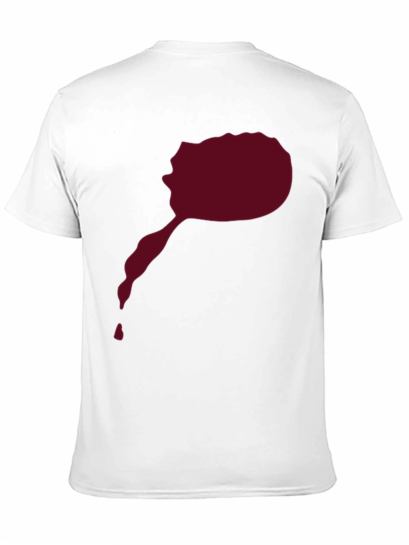 Maroon Splatter Graphic Tee - Mens Black T-Shirt