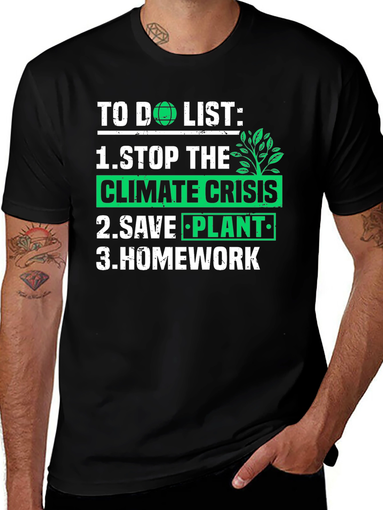 Eco-Friendly To Do List Graphic Tee