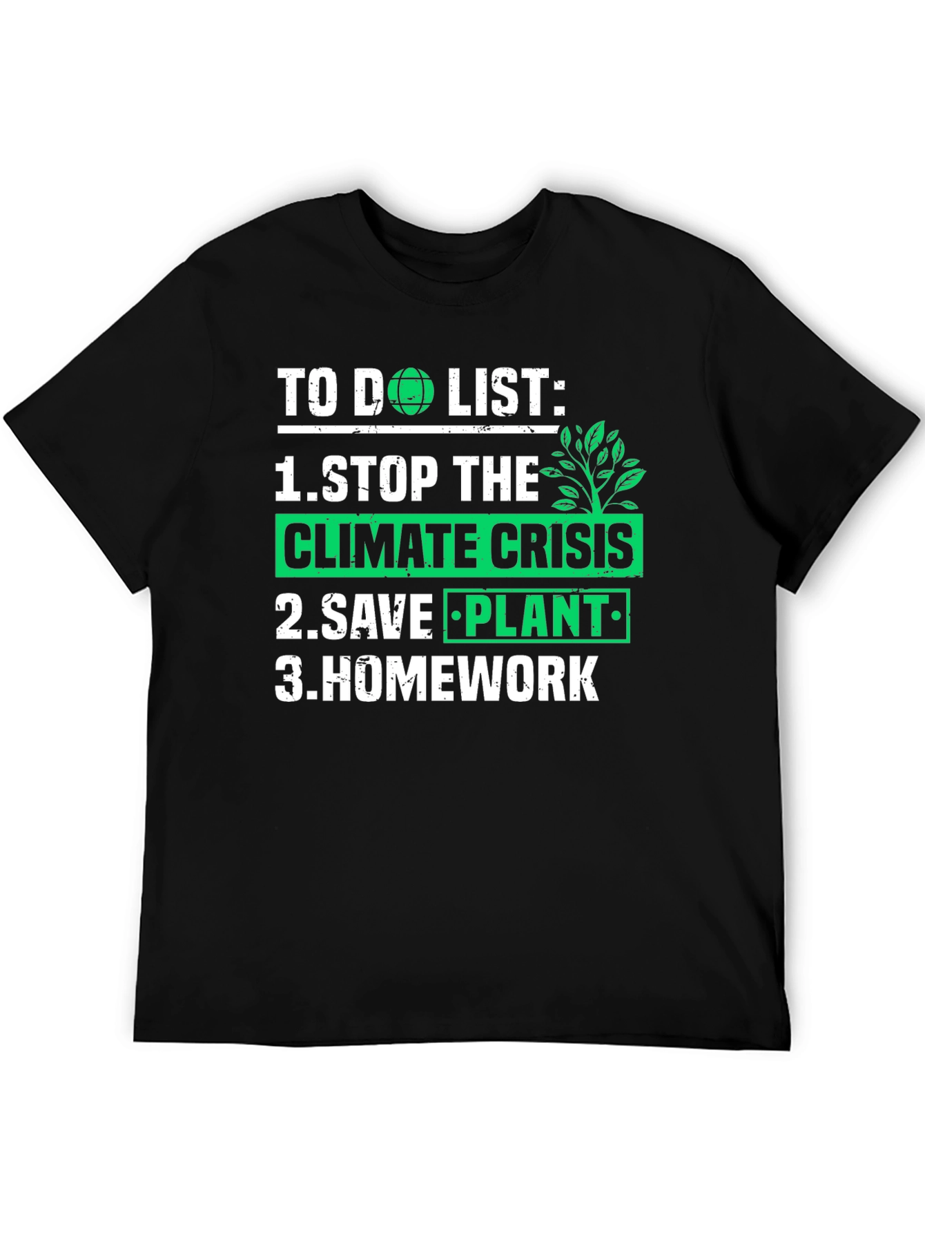 Eco-Friendly To Do List Graphic Tee