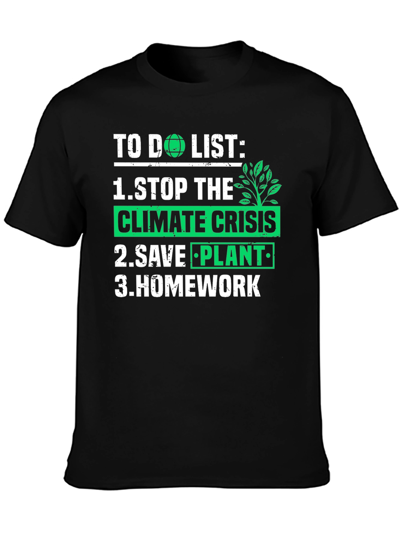 Eco-Friendly To Do List Graphic Tee
