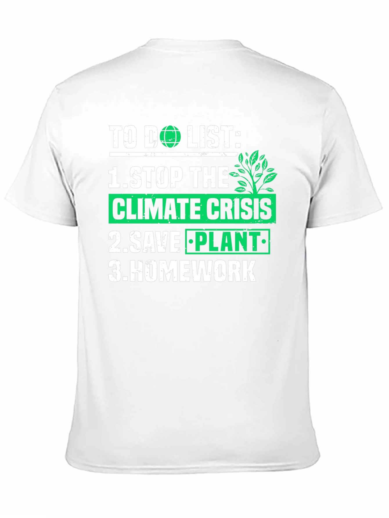 Eco-Friendly To Do List Graphic Tee