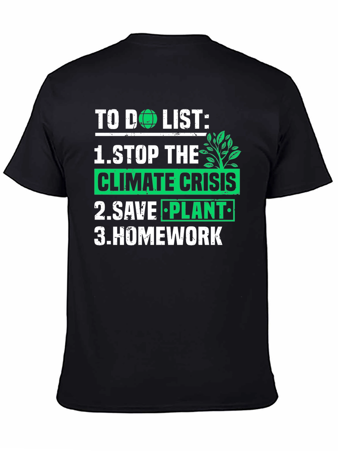 Eco-Friendly To Do List Graphic Tee
