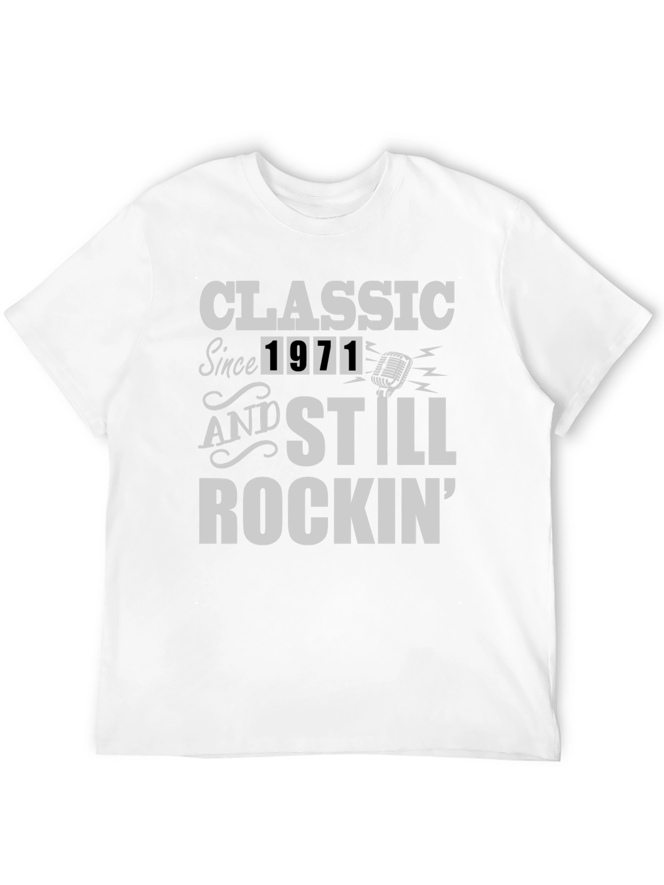 Classic Since 1971 Rockin Black T-Shirt