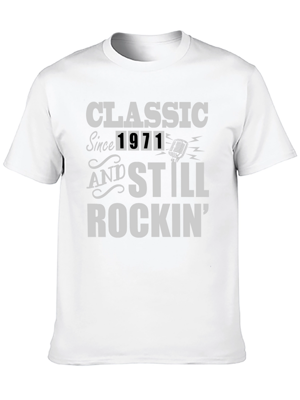 Classic Since 1971 Rockin Black T-Shirt