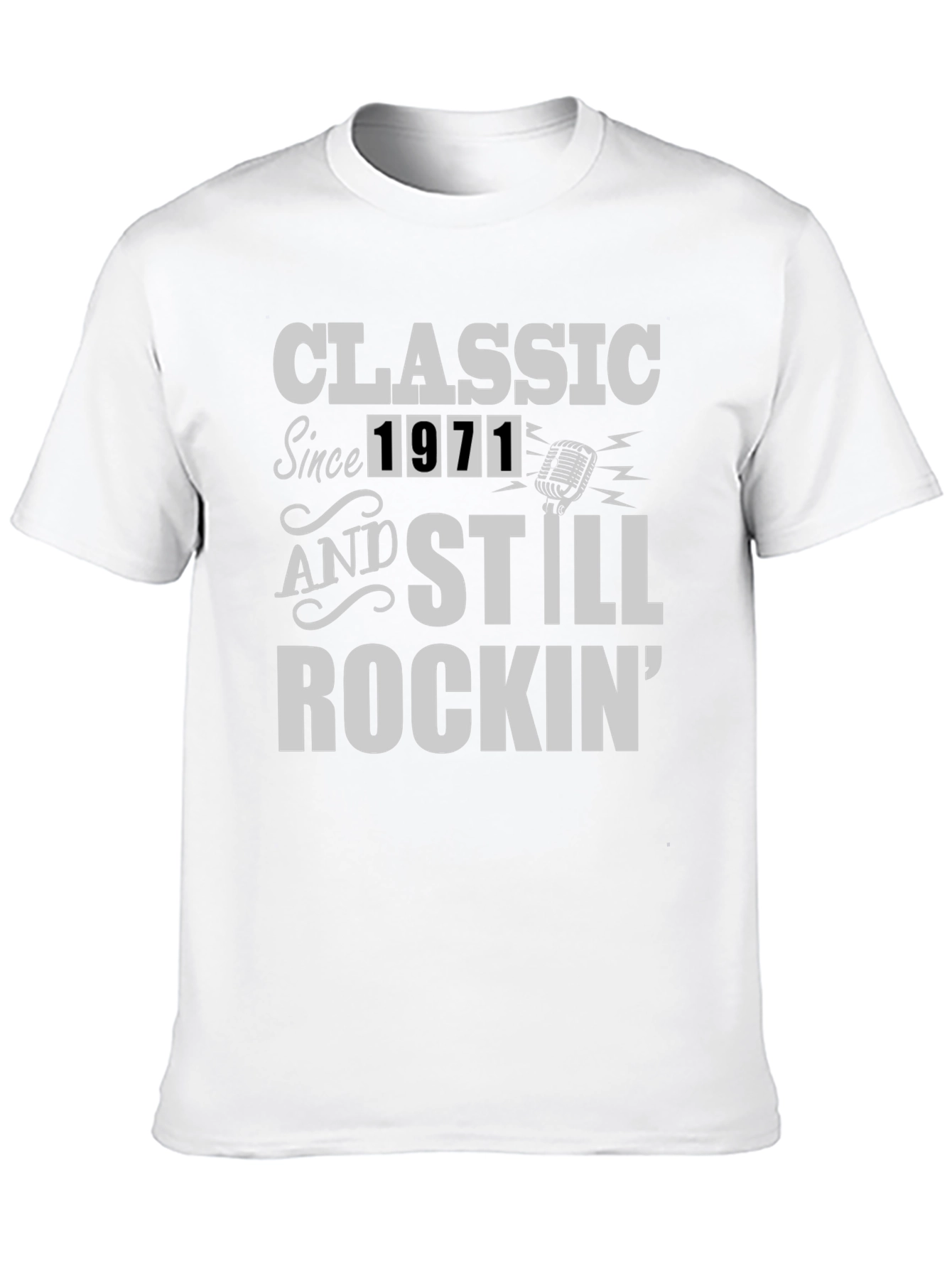 Classic Since 1971 Rockin Black T-Shirt