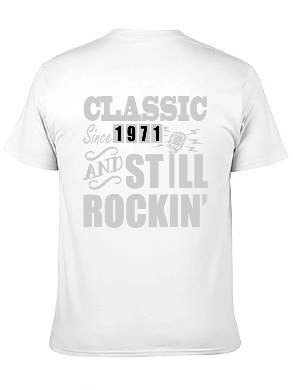 Classic Since 1971 Rockin Black T-Shirt