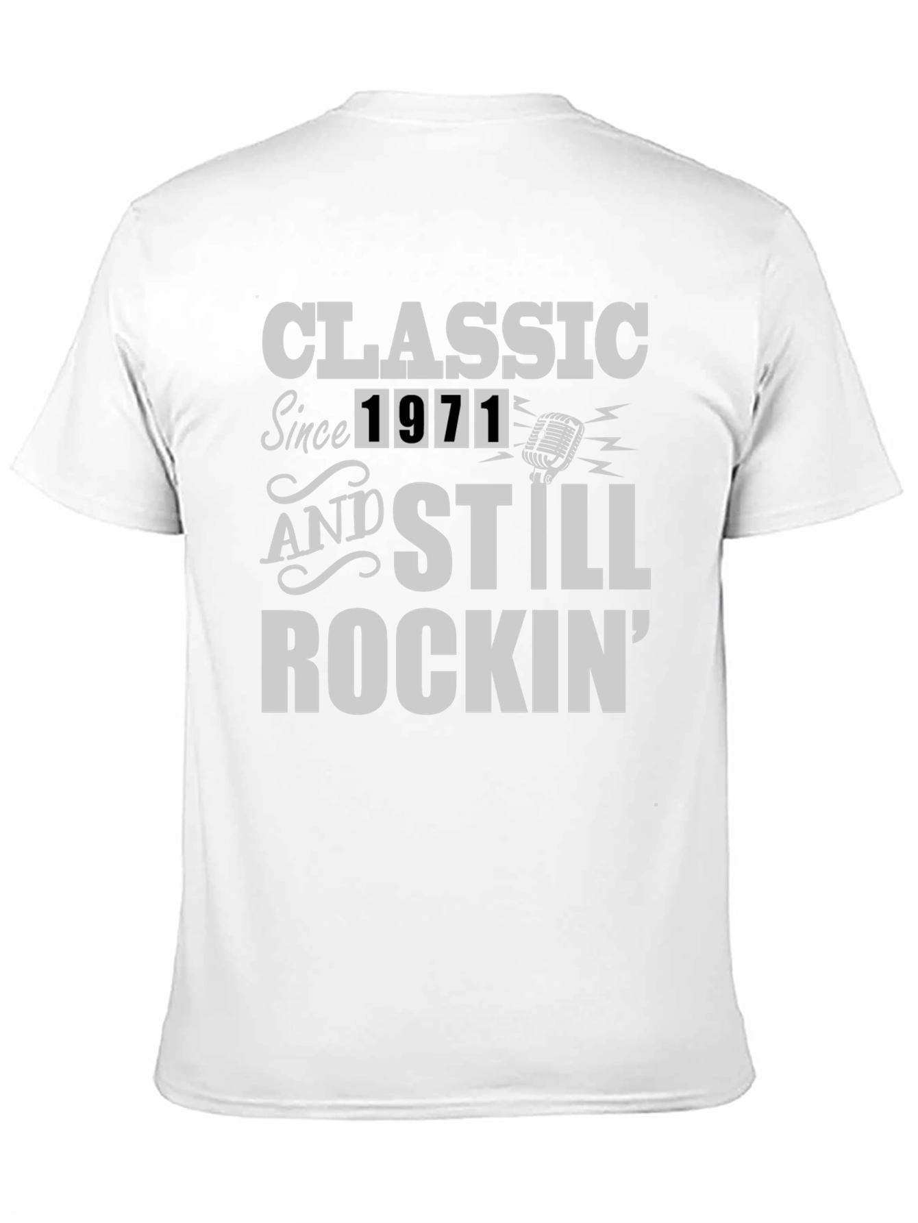 Classic Since 1971 Rockin Black T-Shirt