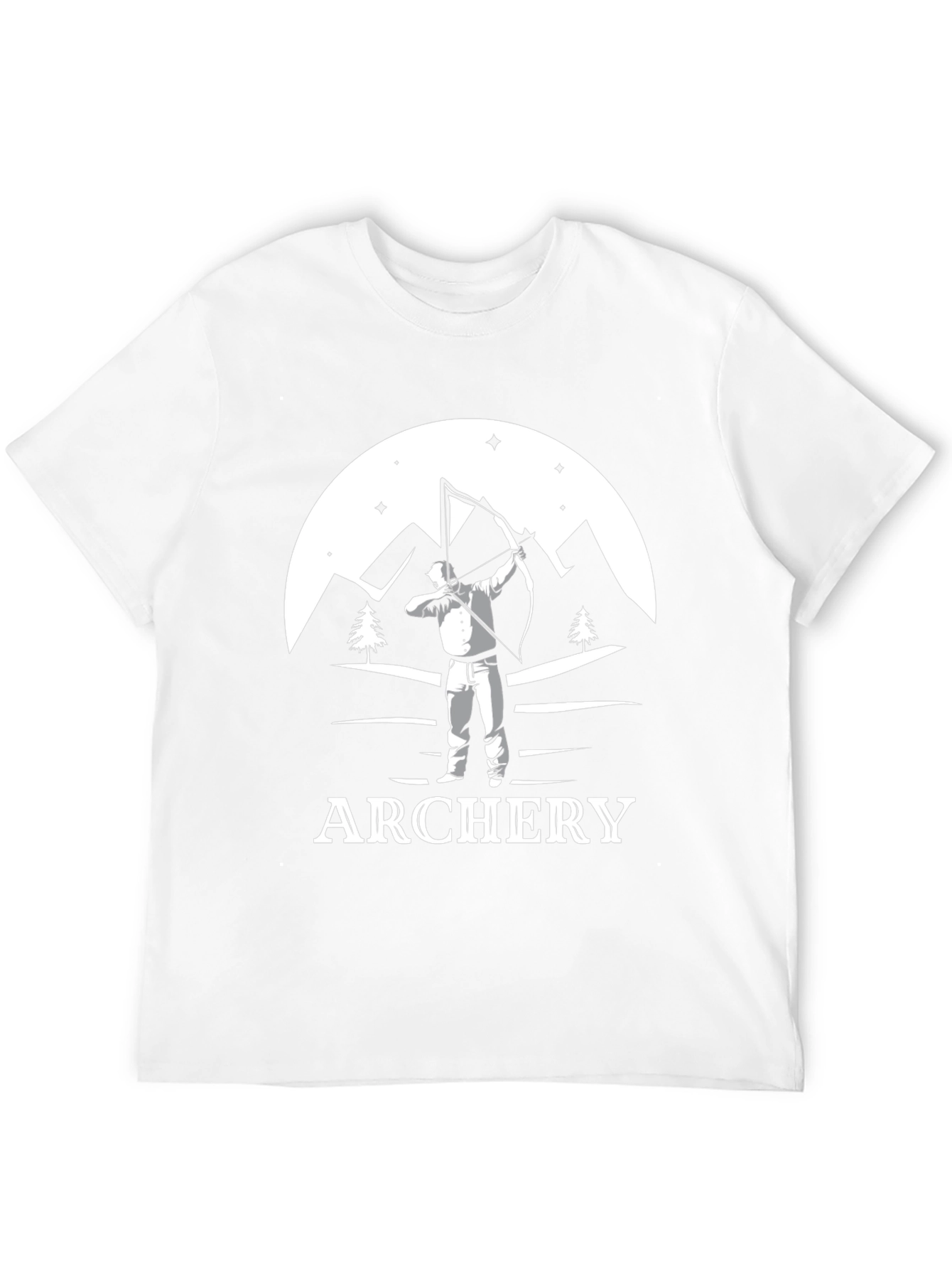 Archery Graphic T-Shirt - Mountains & Archer Design