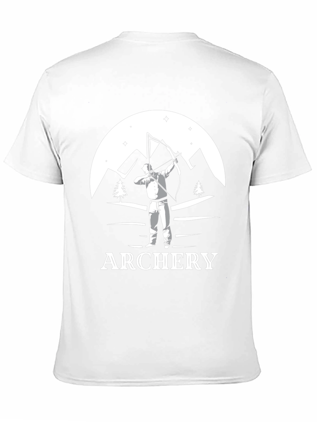 Archery Graphic T-Shirt - Mountains & Archer Design