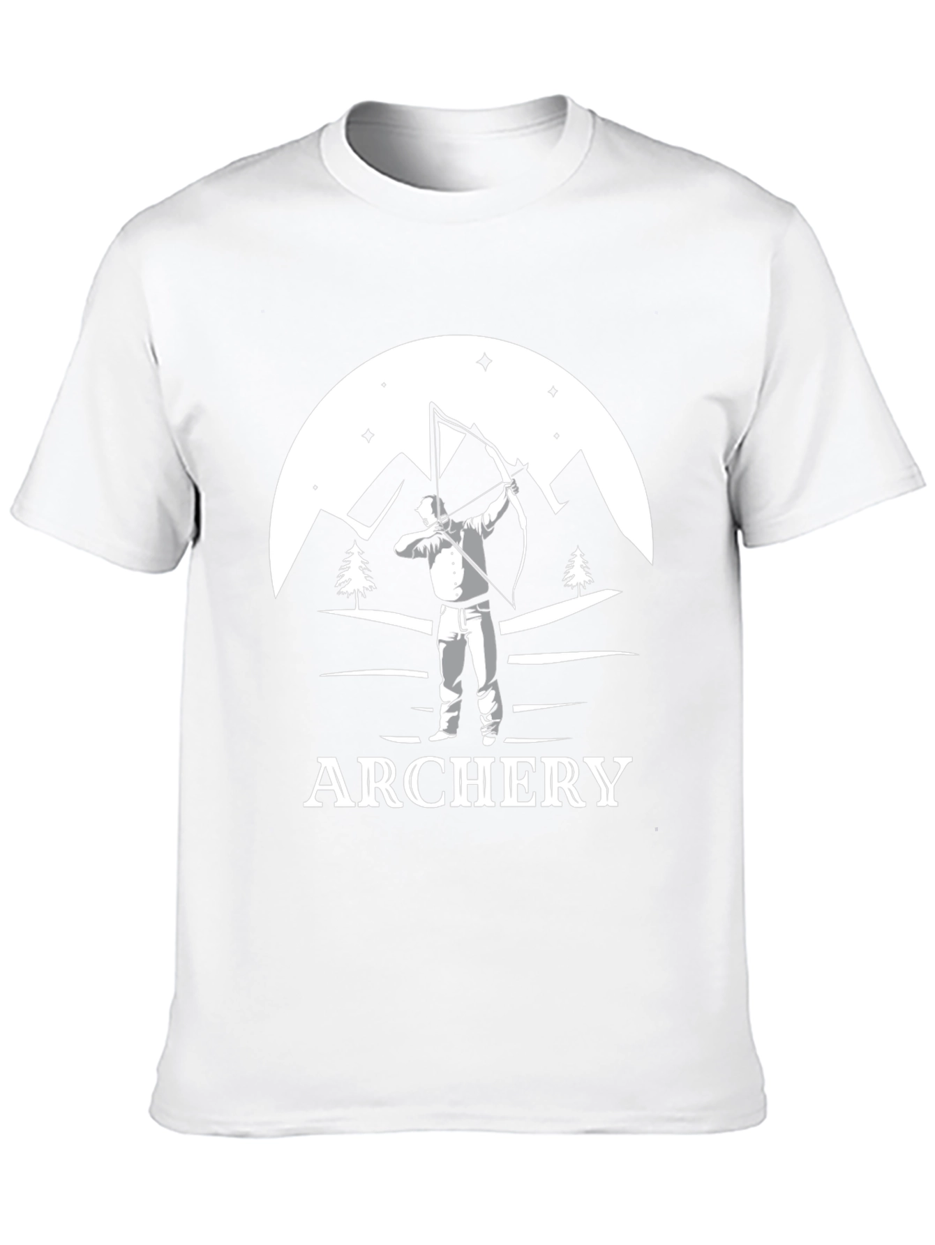 Archery Graphic T-Shirt - Mountains & Archer Design