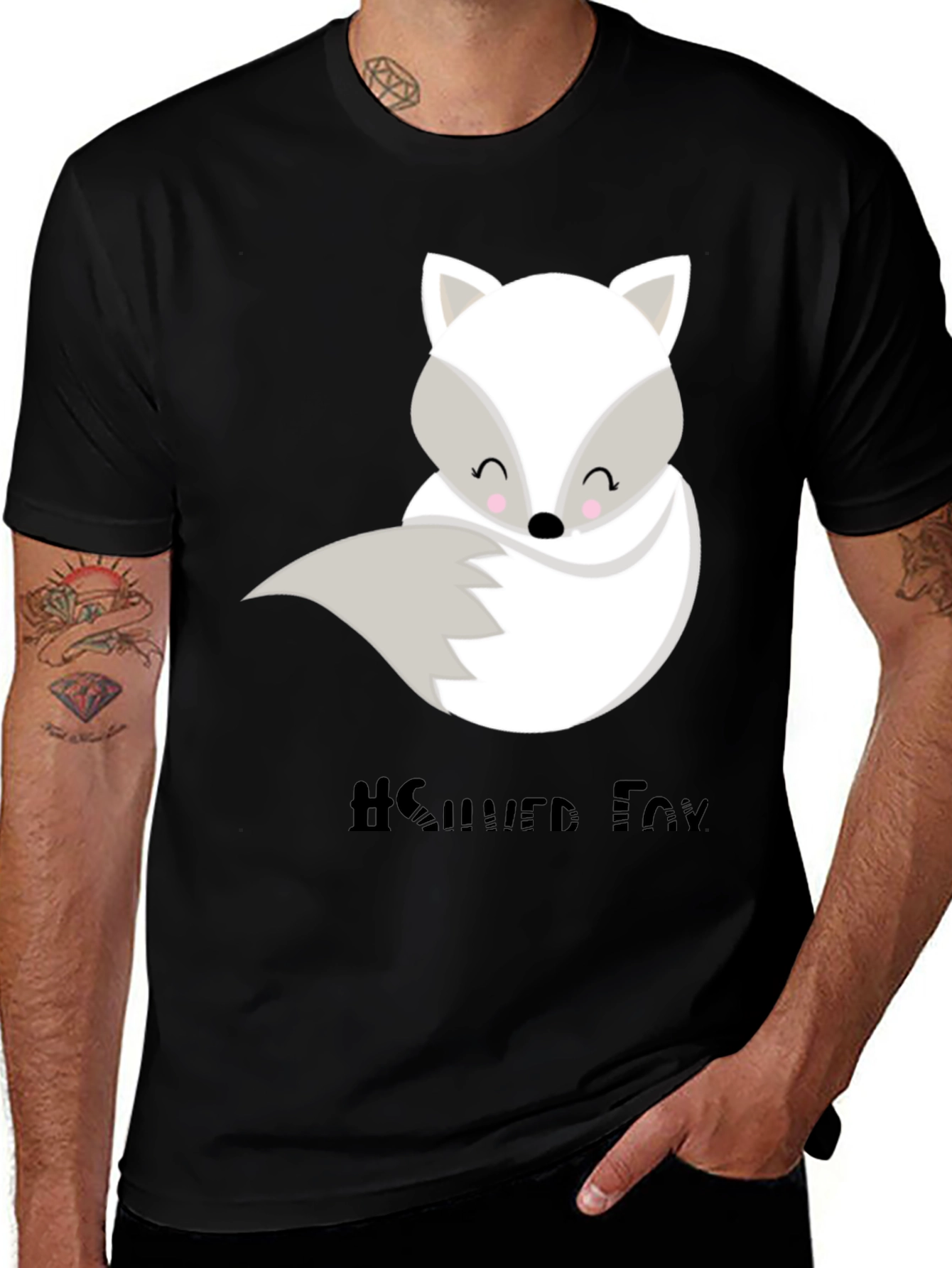 Cute Silver Fox Graphic Tee - Unisex Style