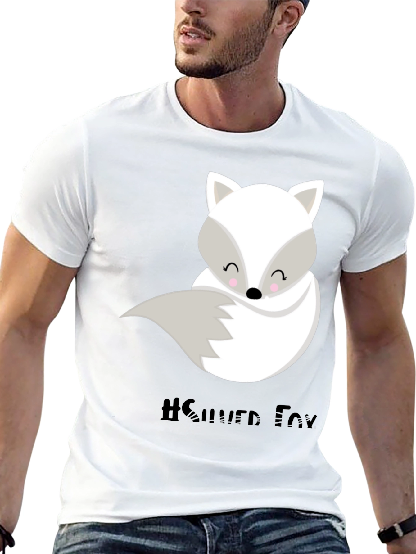 Cute Silver Fox Graphic Tee - Unisex Style