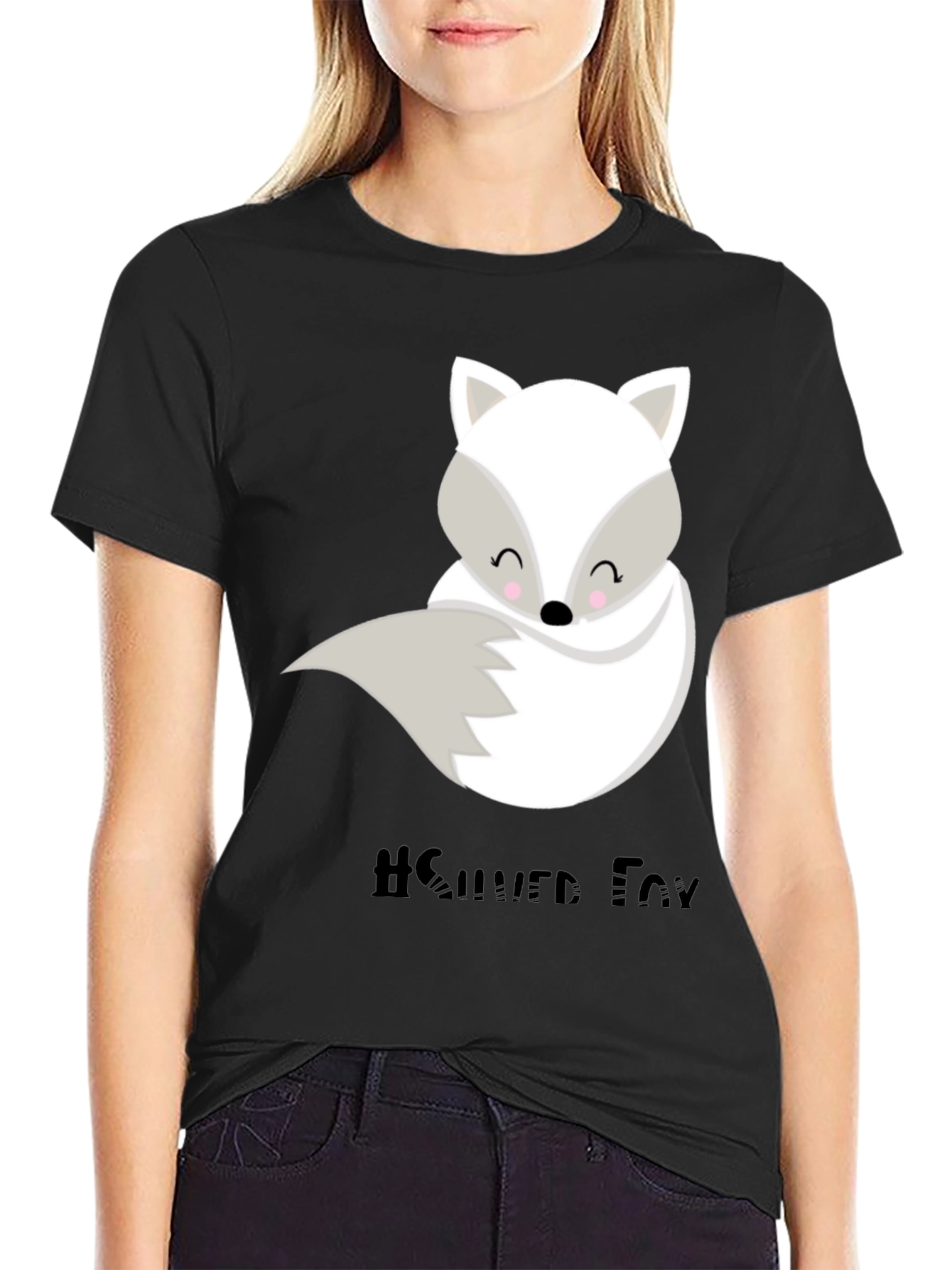 Cute Silver Fox Graphic Tee - Unisex Style