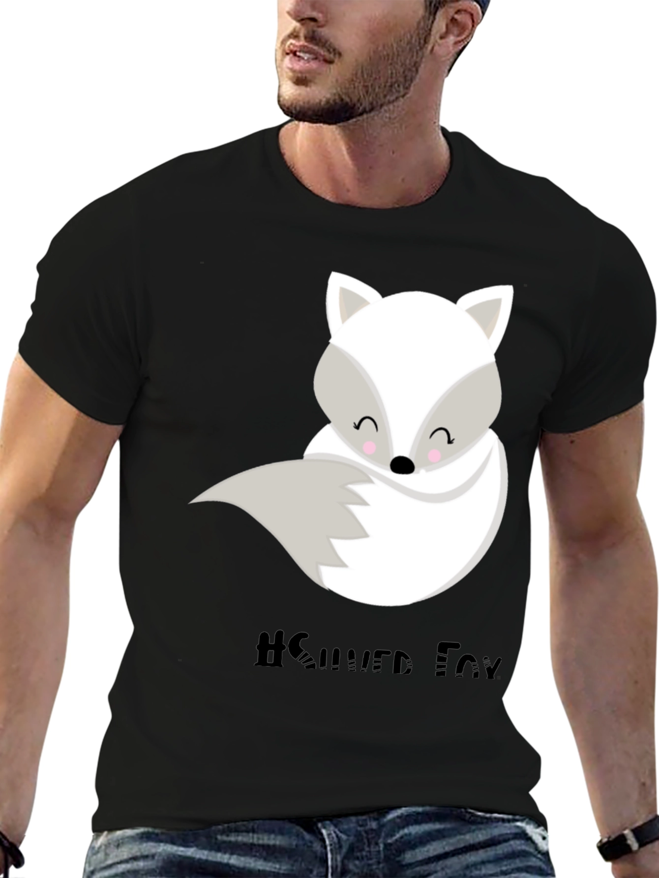 Cute Silver Fox Graphic Tee - Unisex Style
